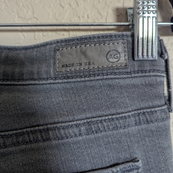 AG Adriano Goldschmied  Women's Size 27R Stevie Slim Straight Ankle Jeans, Gray  - Picture 10 of 13